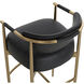 Heloise 36 inch Bravo Black Counter Stool in Cantina Black